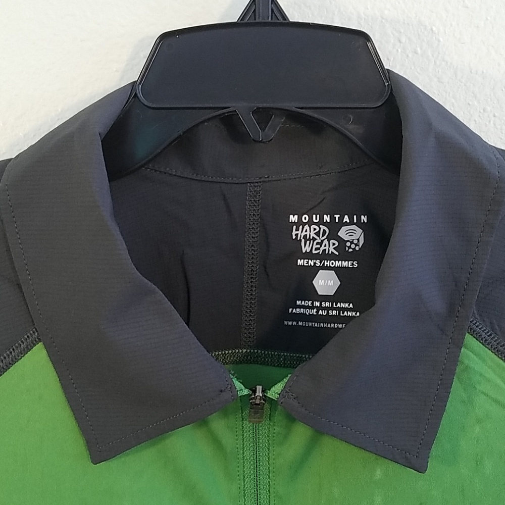 NWT MOUNTAIN HARDWEAR ZIP POLO UPF WICKING MENS